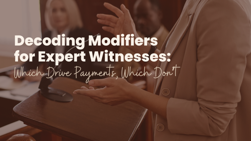 Decoding Modifiers for Expert Witnesses: