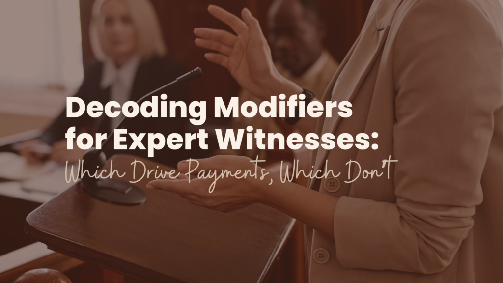 Decoding Modifiers for Expert Witnesses